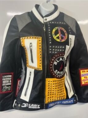 Blazen Spirit Rebel Roads Cowhide Jacket CE2 Armor Guards Womens Med